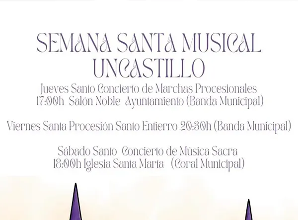 SEMANA SANTA MUSICAL DE UNCASTILLO 2026