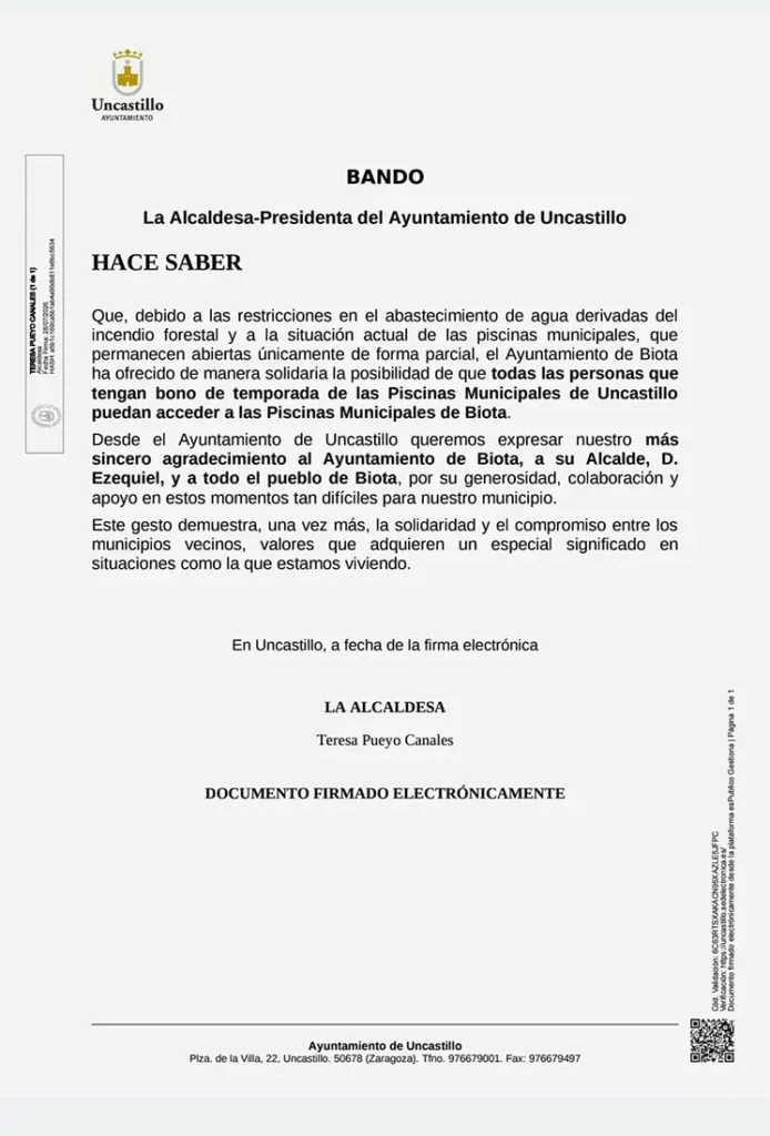 Apertura parcial de las piscinas municipales